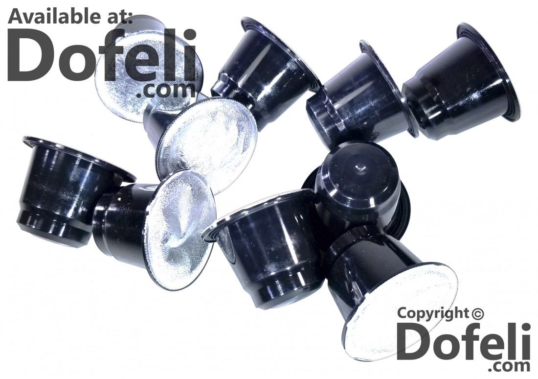 Premium Dominican dark roasted coffee pods from Santo Domingo, featuring intense aroma and deep, rich taste.